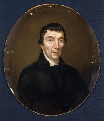 Portrait in oils of Welsh preacher John Elias, William Roos